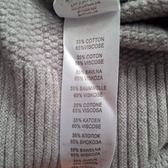 APRICOT Grey Knit Cotton Blend Sweater - Picture 9 of 9